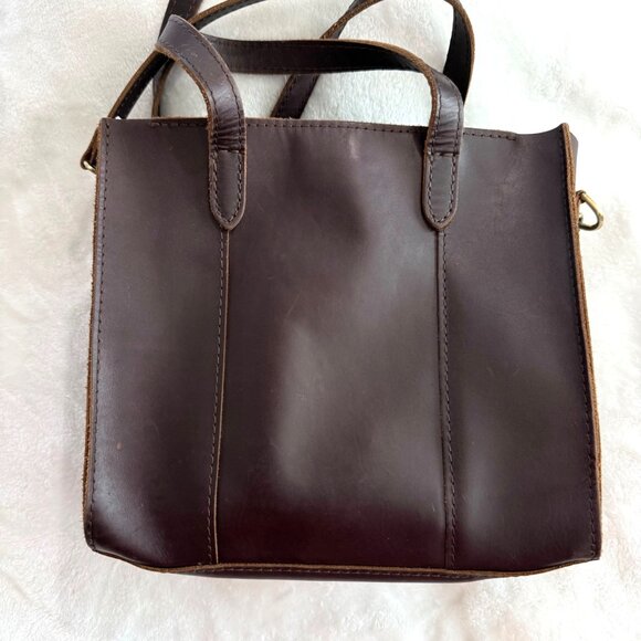 Portland Leather Goods Lola brown shoulder crossbody tote handbag - Picture 4 of 9